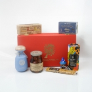 Premium Greek Gift Box with Olive Oil, Honey, Sea Salt, and Treats