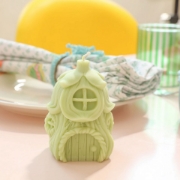 Eco-friendly soya wax candle with natural fragrance in a fairy house design